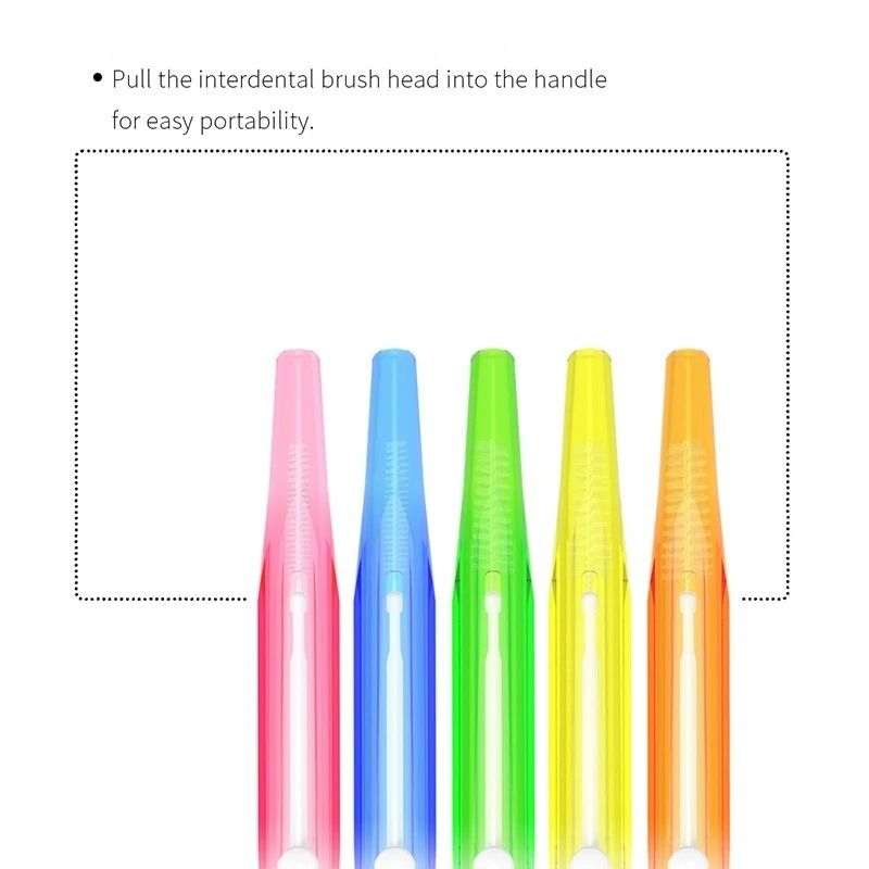 NEW 30pcs Interdental brush cleaning between teeth oral care toothpick dental tool floss orthodontic shape tooth brush
