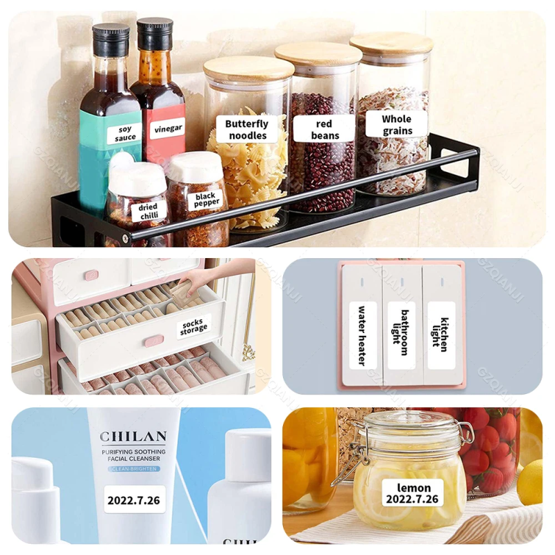 Niimbot D11 D110 D101 Label Printer Sticker Waterproof Anti-Oil Price Tape Scratch-Resistant Label Maker Adhesive Paper Rolls