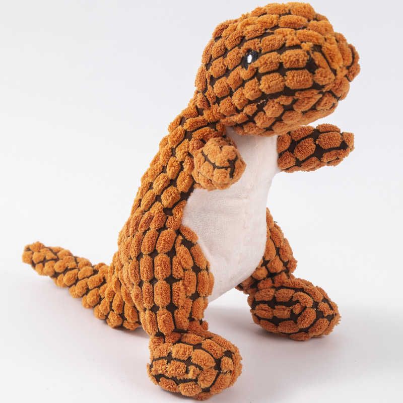 Puppy plush toys can't bear to bite grind teeth make noise and vent plush dinosaur small and medium-sized dog pet supplies