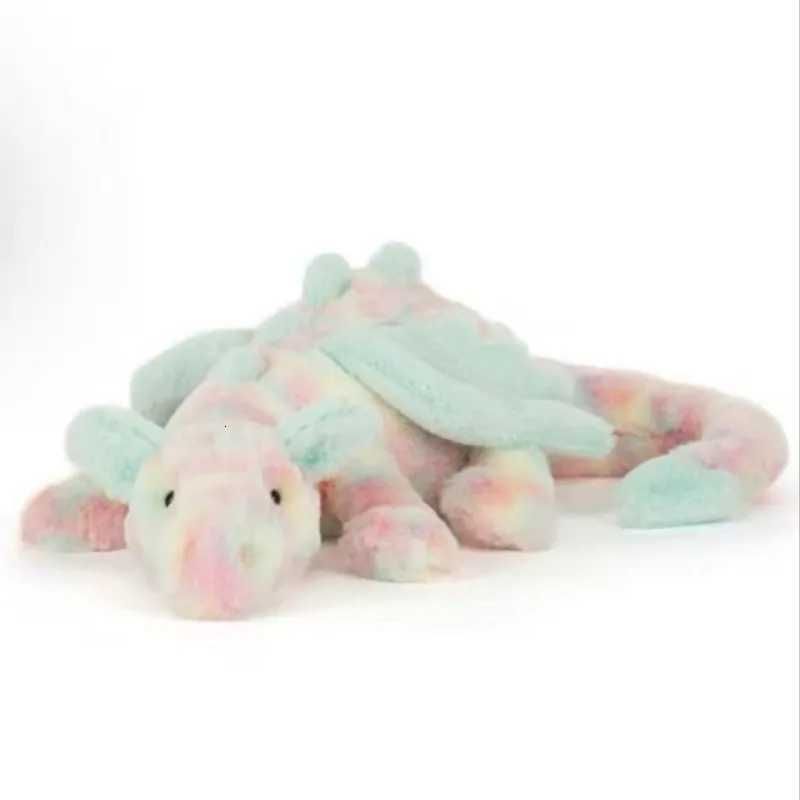 New 50cmRainbow Matcha Dragon Doll Toys To Appease Cats And Dogs Pets Holiday Gifts JellyCat Original Christmas Halloween X250913