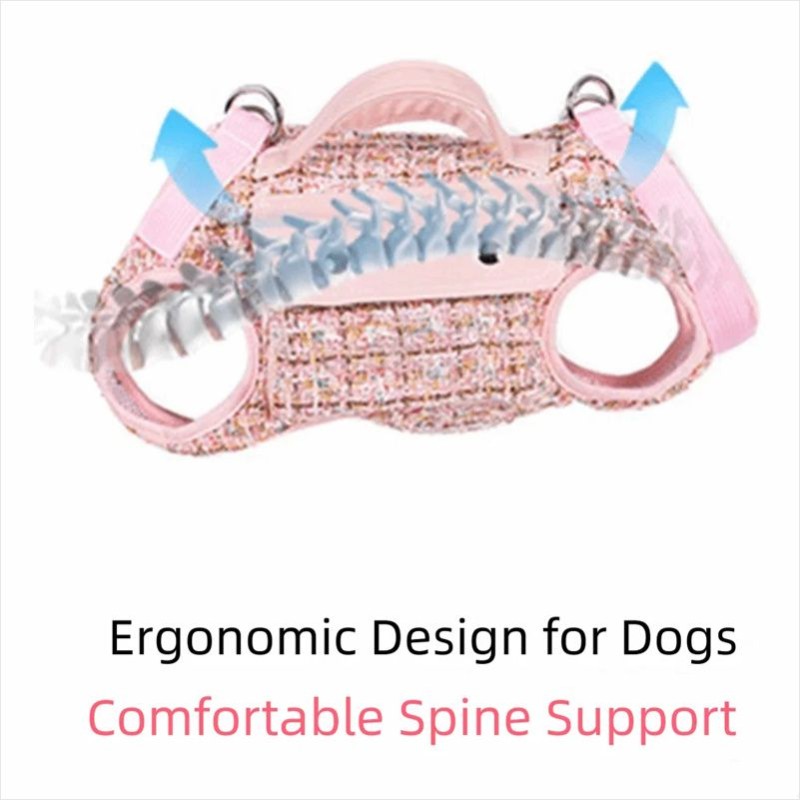 Designer Pet Crossbody Bag for Outings Horizontal Backpack with Leash Handle Elegant Pet Traction Backpack