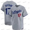 In Stock 17 Ohtani 42 Robinson 50 Betts Baseball Jersey Men's Retro Classic Sportswear Stitched Letter Number Design