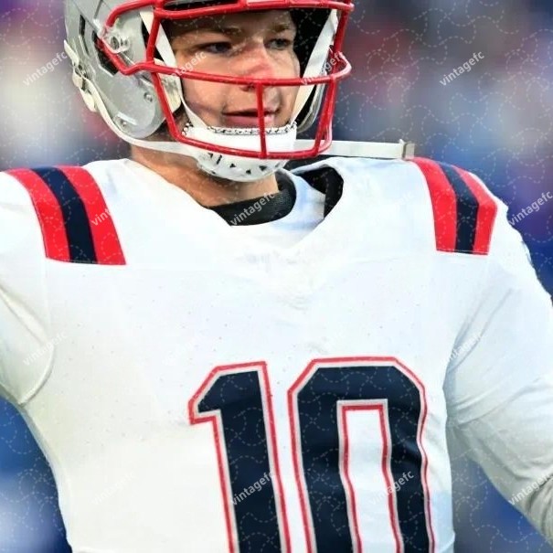 Custom Football Jersey Drake Maye Stefon Diggs Christian Gonzalez 12 Brady Mike Vrabel New Arrivals