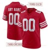 Mens Custom Football 2025 Rivalries Jersey Brock Purdy George Kittle Fred Warner Christian McCaffrey Jones Deommodore LenoirCompetitive version jersey 111 This