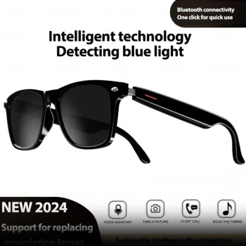 New Camera Smart Music Sunglasses Earphones Wireless Bluetooth Headset HIFI Sound Headphone Driving Glasses Hands-free Call