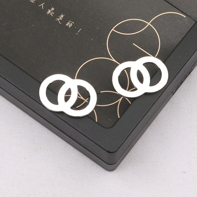 8045 Plated 925 Silver Luxury Brand Designers Letters Stud Geometric Famous Women Round Crystal Rhinestone Pearl Earring Wedding White Pendant Earring Diamond