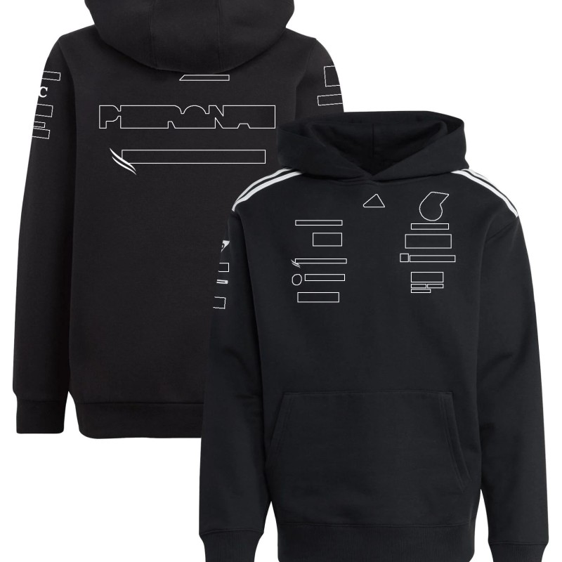 F1 2025 Team Hoodie Formula 1 Racing Hooded Sweatshirt Driver New Season Race 1/4 Zip Sweat Men Women Black Pullover Hoodie Custom
