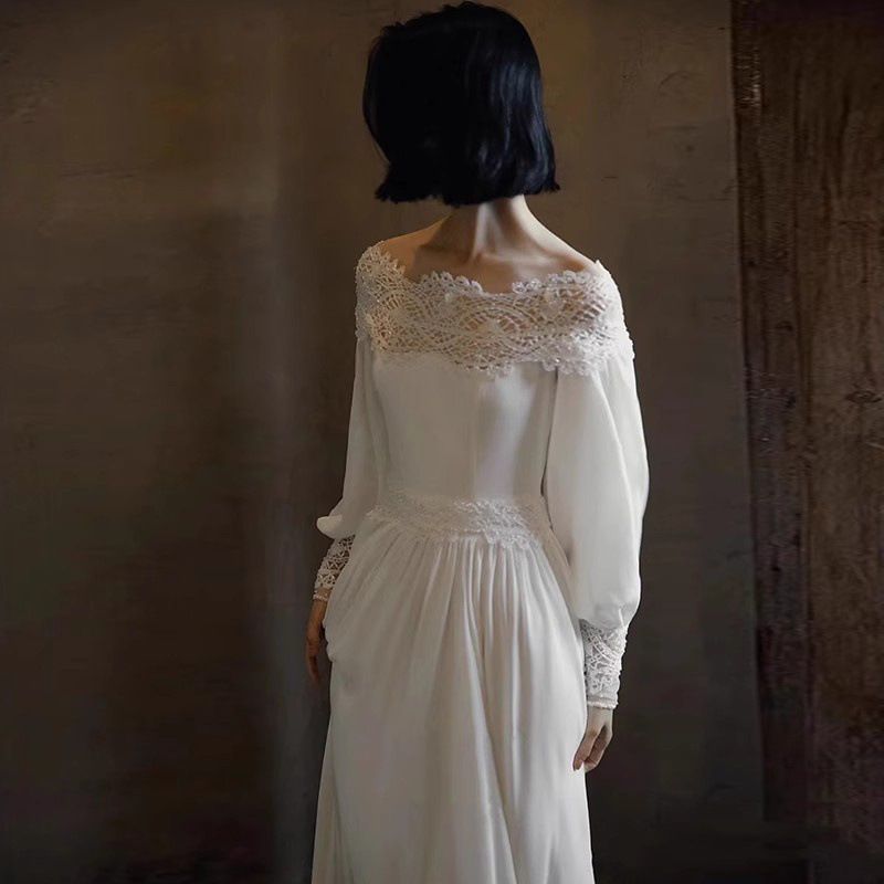 G668 Engagement dress high-end light luxury niche socialite temperament tube top dress